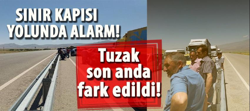 Bomba bulunan sınır kapısı yolu ulaşıma kapatıldı
