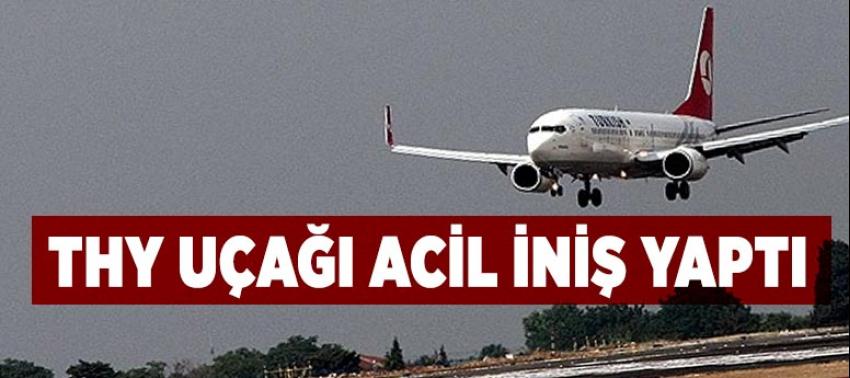 THY uçağı acil iniş yaptı