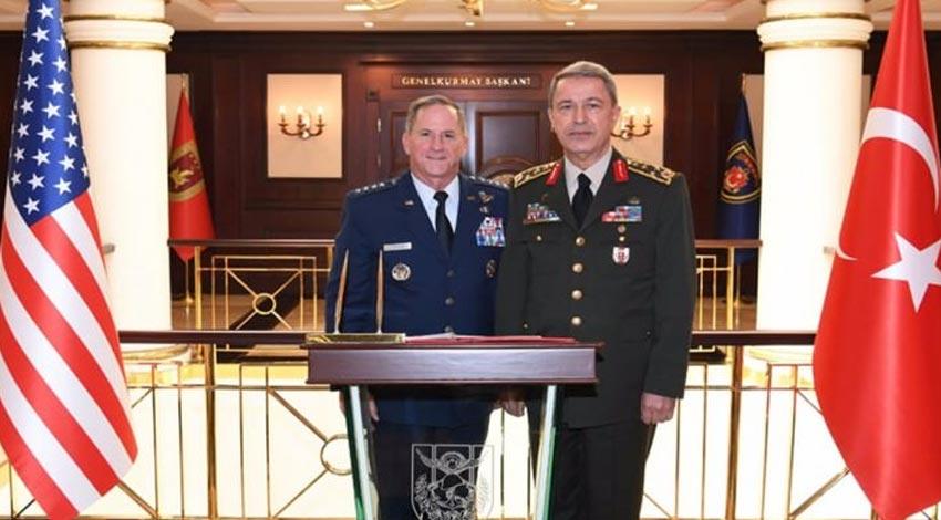 Akar, ABD Hava Kuvvetleri Komutanı'nı kabul etti
