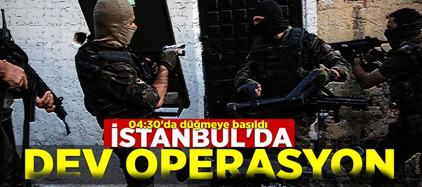 İstanbul'da dev operasyon! Polis helikopteri destek verdi