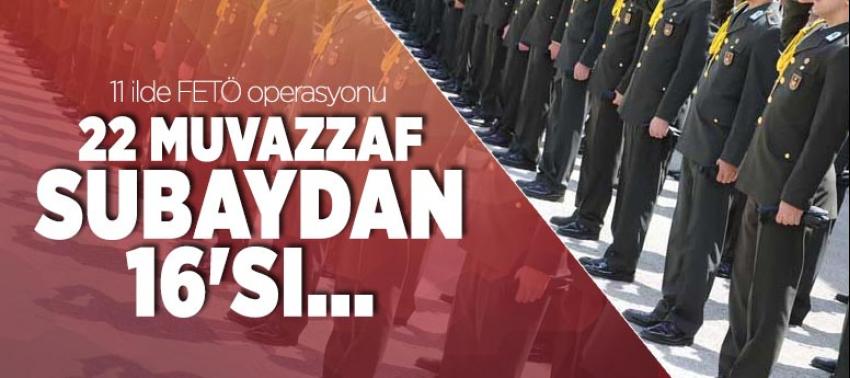 11 ilde FETÖ operasyonu düzenlendi
