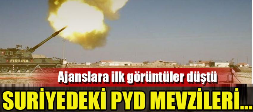 Suriye'deki PYD mevzileri vuruldu
