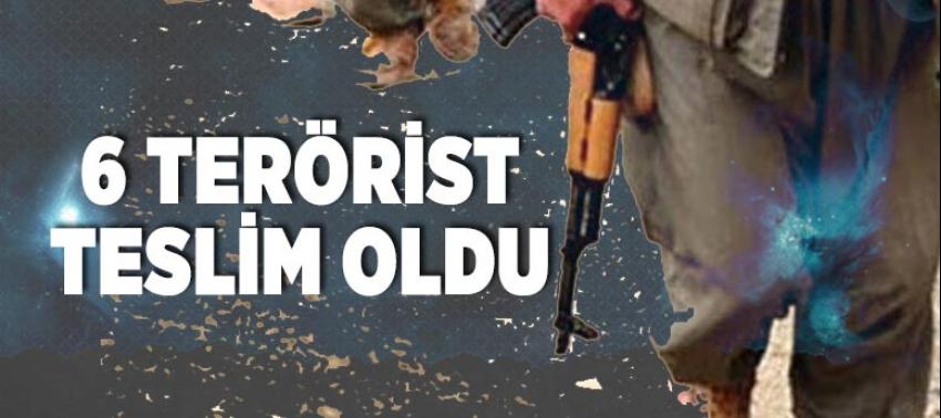 Şırnak'ta PKK'dan kaçan 6 terörist teslim oldu