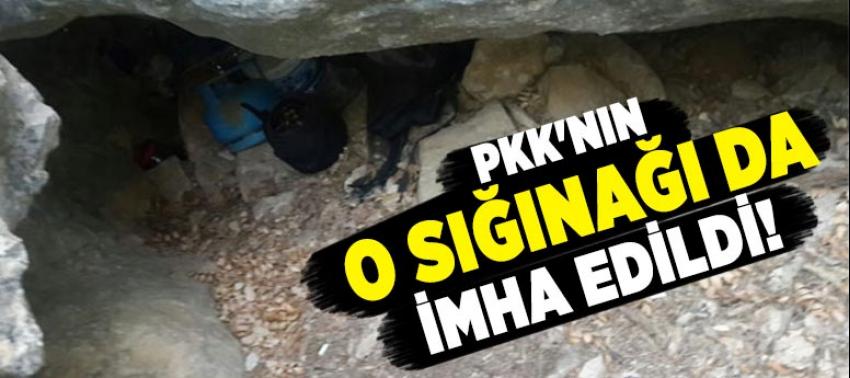 PKK'nın iki odalı sığınağına baskın yapıldı