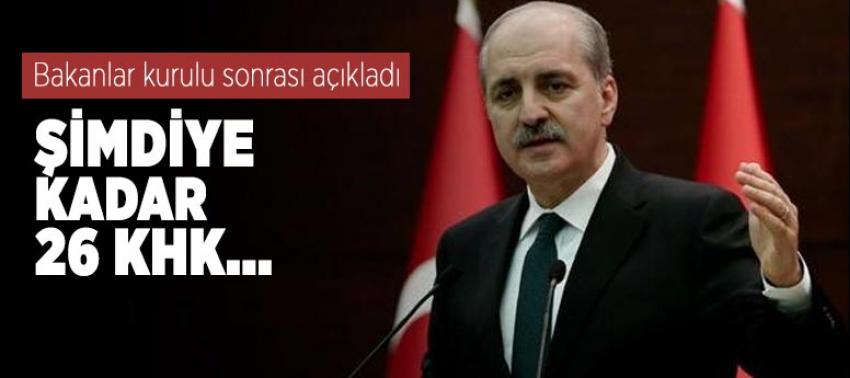 Kurtulmuş'tan Bakanlar kurulu sonrasında önemli açıklamalar