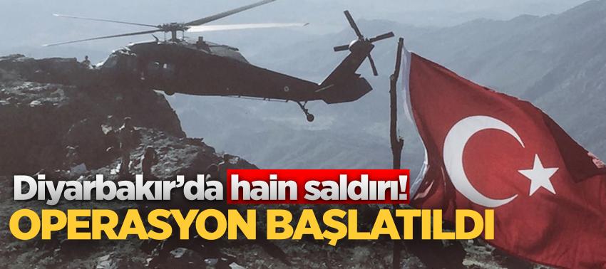 Diyarbakır’da alçak saldırı! Operasyon başlatıldı