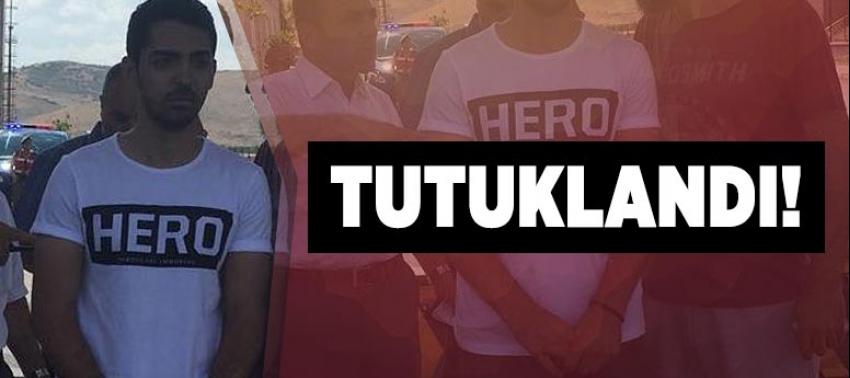 'Hero' tişörtüyle duruşmaya gelen FETÖ'cü yakını tutuklandı