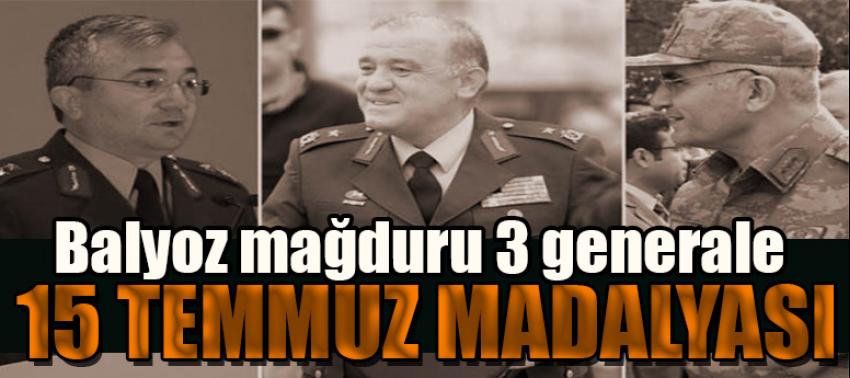 3 generale 15 Temmuz madalyası