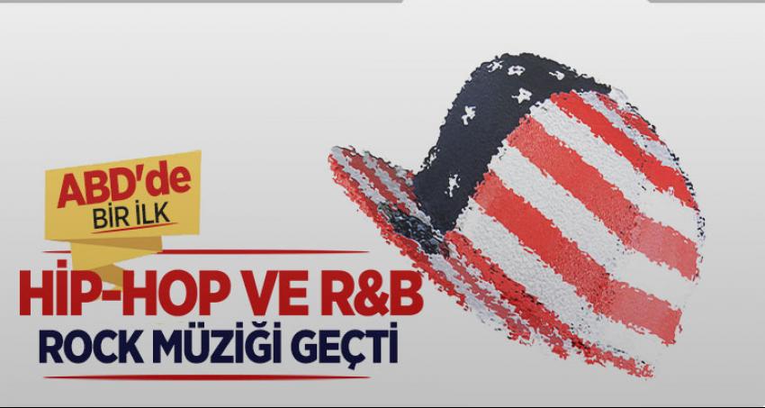 ABD'de hip-hop ve R&B ilk kez rock müziği geçti