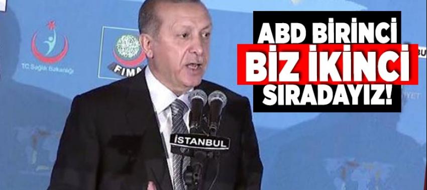 Cumhurbaşkanı Erdoğan: ABD birinci biz ikinci sıradayız!