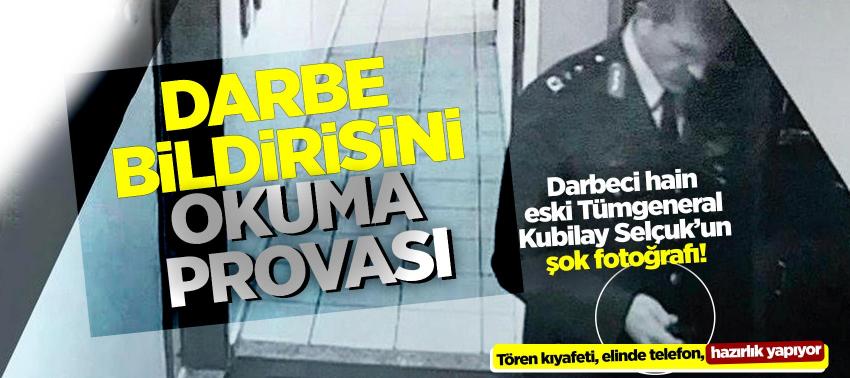 Darbe bildirisini okuma provası