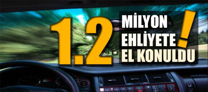 10 yılda 1.2 milyon ehliyete el konuldu
