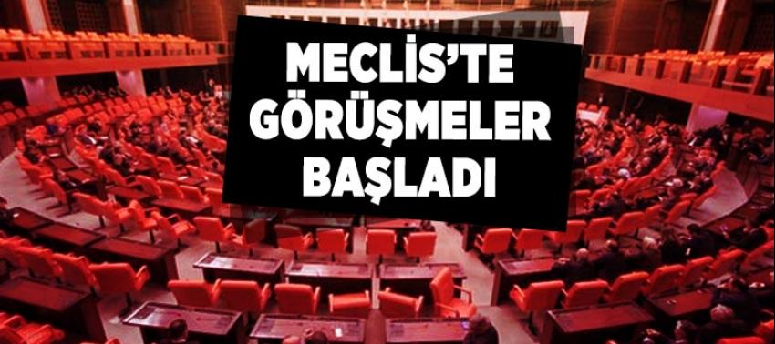 Meclis’te iç tüzük görüşmeleri başladı