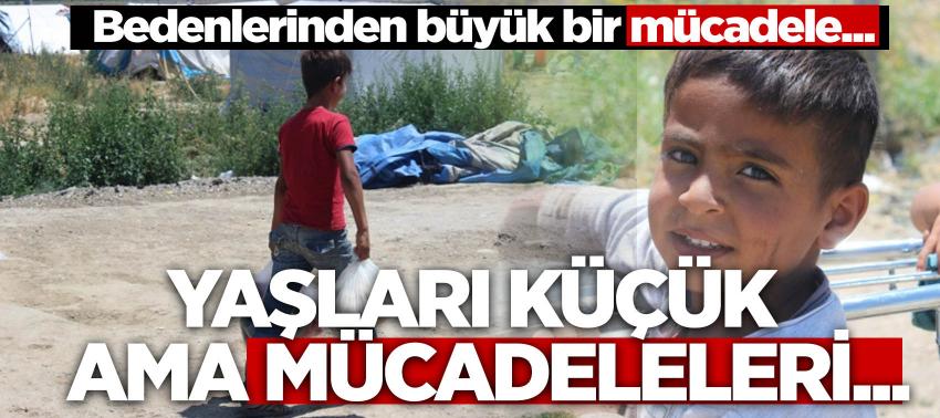 Bu çocukları mücadelesi yaşından büyük...