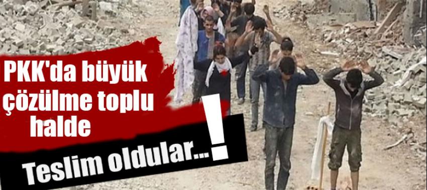 PKK'da büyük çözülme: Toplu halde teslim oldular