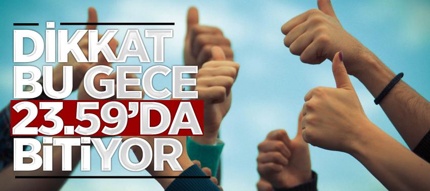 Üniversite tercihleri bu gece yarısı sona eriyor