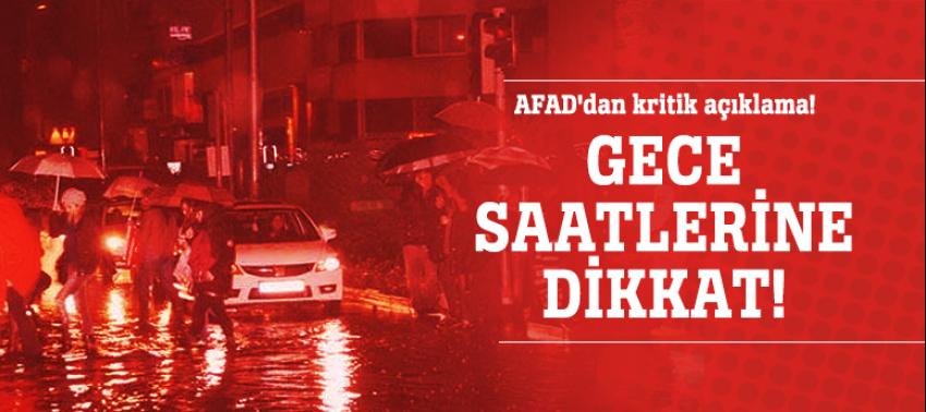 AFAD'dan kritik açıklama!