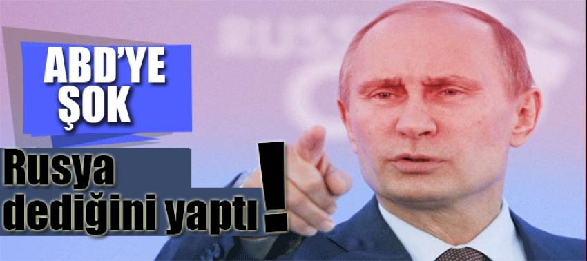 ABD'ye şok haber! Rusya dediğini yaptı