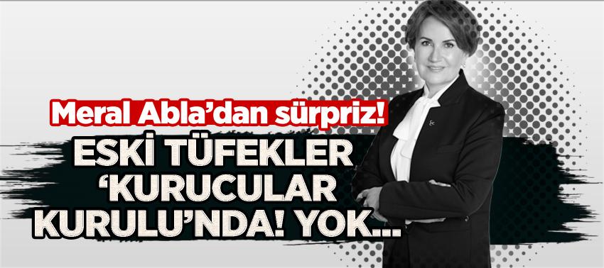 Meral Abla’dan sürpriz! Eski tüfekler ‘Kurucular Kurulu’nda! Yok...