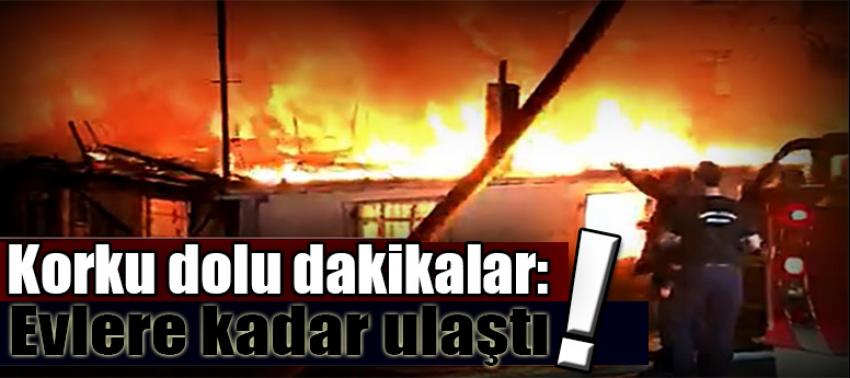 Korku dolu dakikalar: Evlere kadar ulaştı!