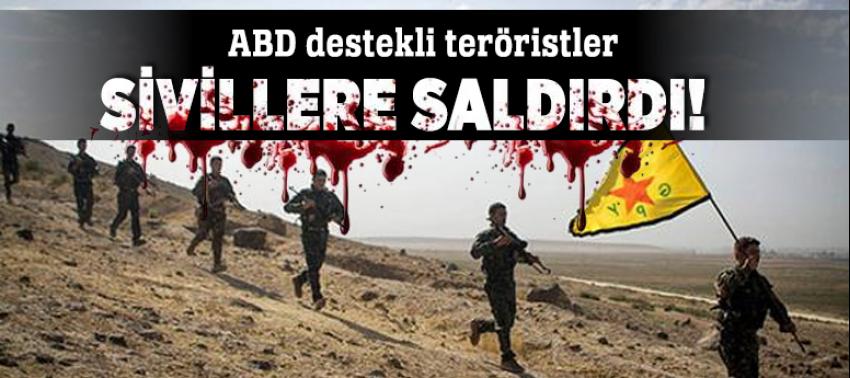 PKK'lı teröristler Azez'de sivillere saldırdı