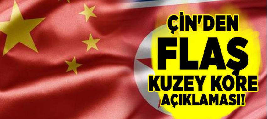 Çin'den flaş Kuzey Kore açıklaması!