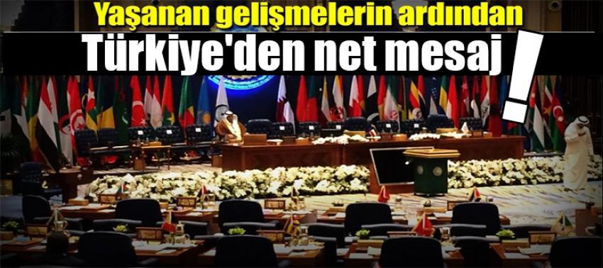 Mescid-i Aksa toplantısı! Türkiye'den net mesaj