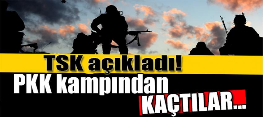TSK açıkladı! PKK kampından kaçtılar