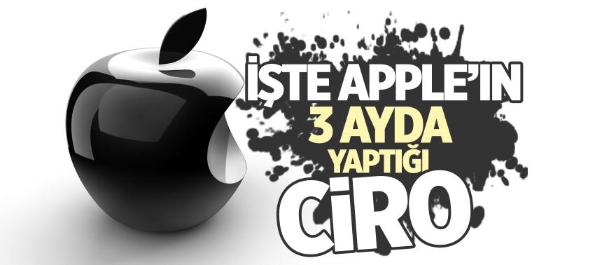 Apple 3 ayda 45 milyar dolar ciro yaptı