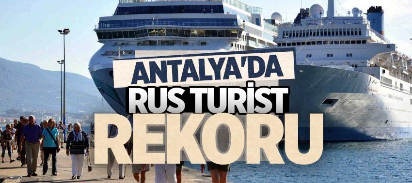 Antalya'da Rus turist rekoru