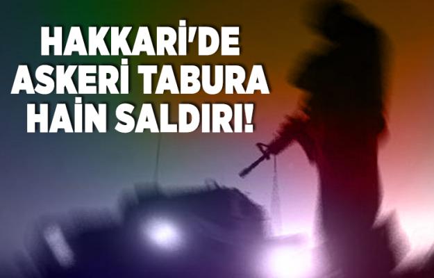 Hakkari'de askeri tabura hain saldırı!