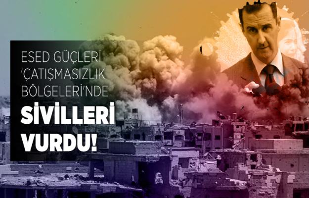 Esed güçleri 'çatışmasızlık bölgeleri'nde sivilleri vurdu
