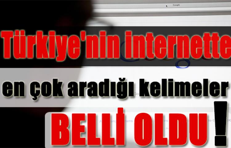 Türkiye'nin internette en çok aradığı kelimeler belli oldu