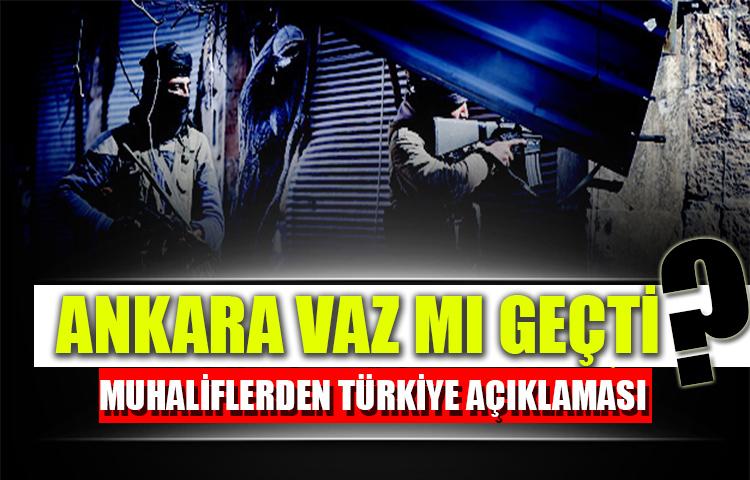 Suriyeli muhaliflerden Türkiye açıklaması