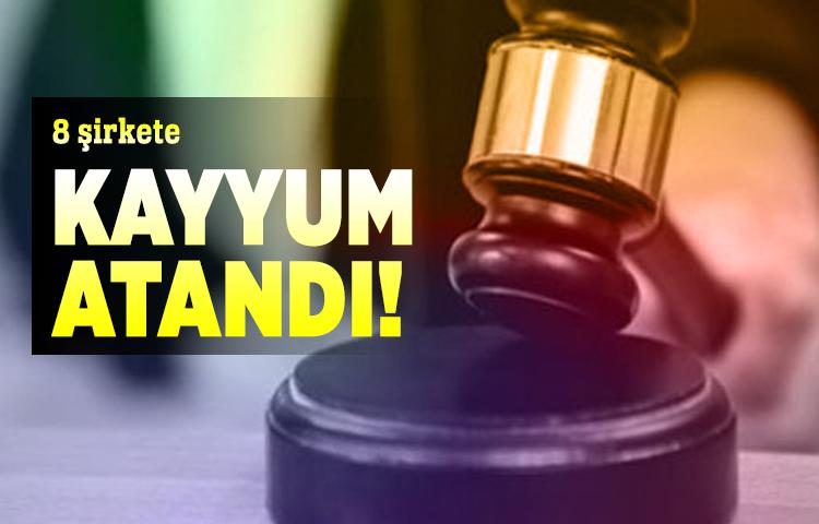 Kahramanmaraş'ta 8 şirkete kayyum atandı!