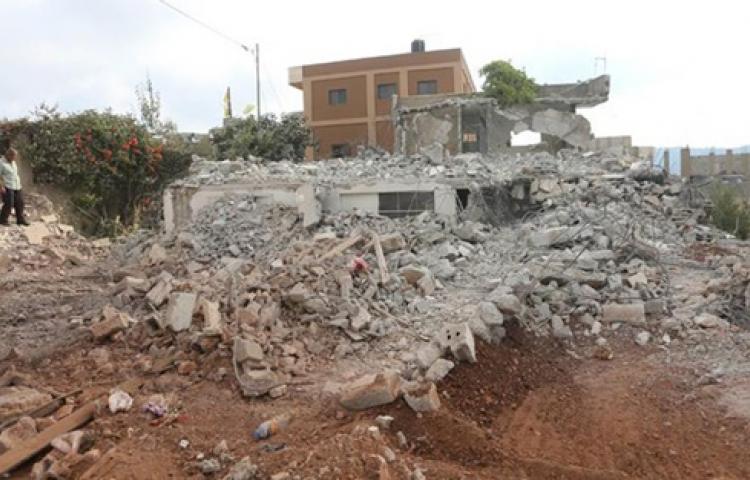 İşgalci İsrail yine yuva yıktı