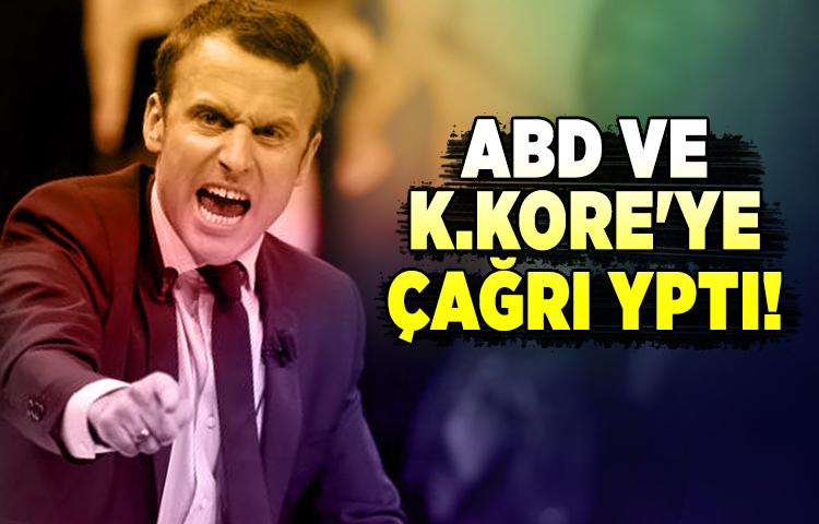 Macron'dan ABD ve Kuzey Kore'ye çağrı