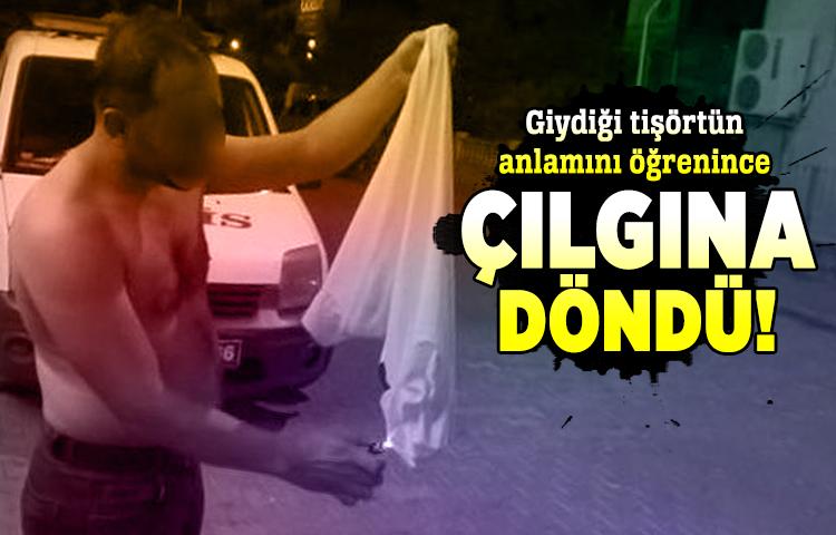 Giydiği 'HERO’ yazılı tişörtün anlamını öğrenen adam çılgına döndü