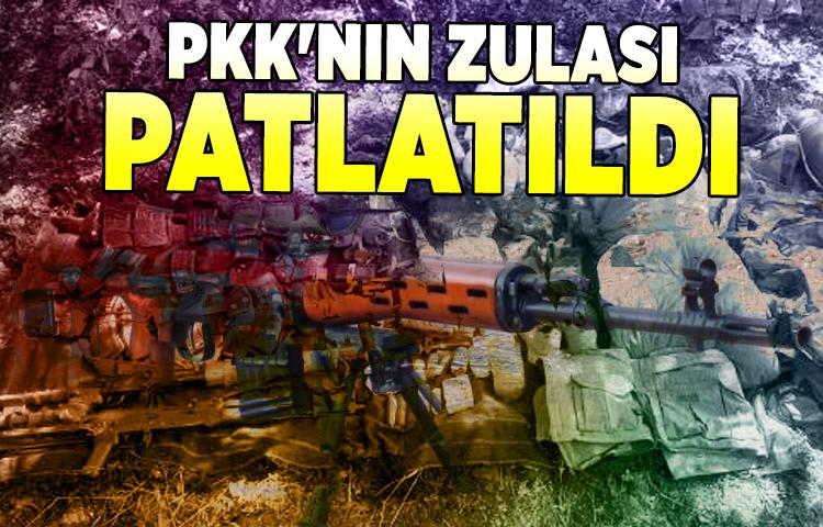 Bingöl'de PKK'nın zulası patlatıldı