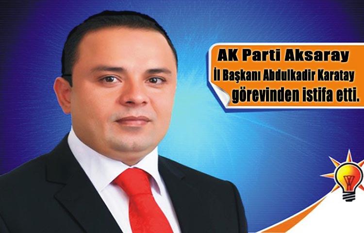 AK Parti'de bir il başkanı daha istifa etti
