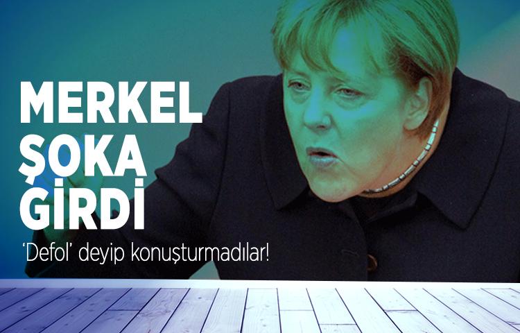 Merkel'e defol deyip konuşturtmadılar!