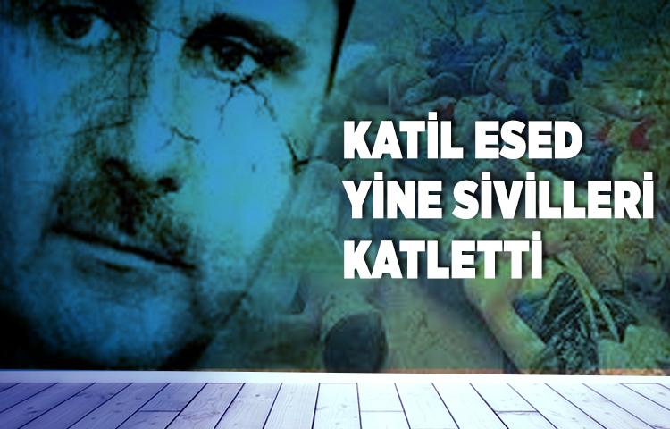 Katil Esed yine sivilleri katletti