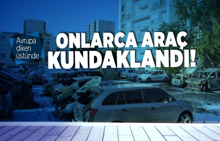 Fransa'da onlarca araç kundaklandı!