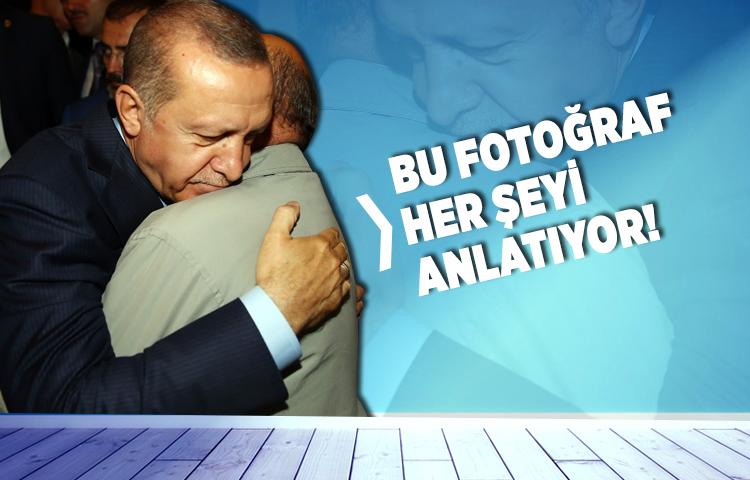 Erdoğan karşısında görünce gözleri doldu