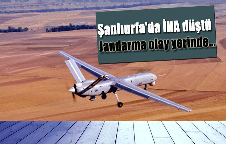 Şanlıurfa'da İHA düştü: Jandarma olay yerinde