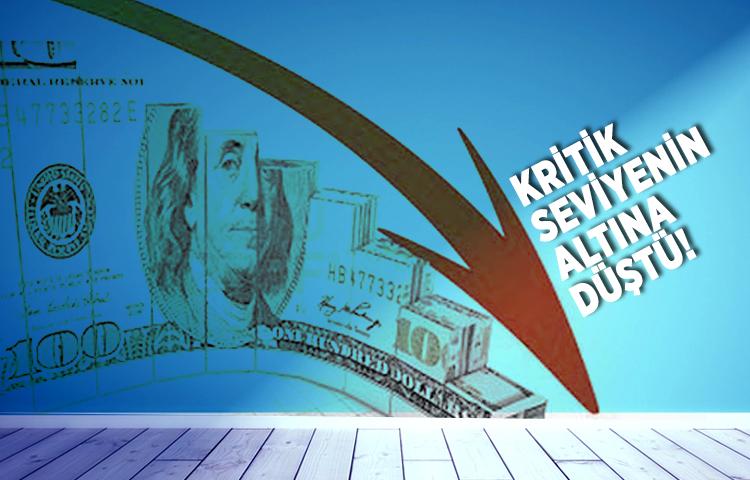 Dolar kritik seviyenin altına düştü!