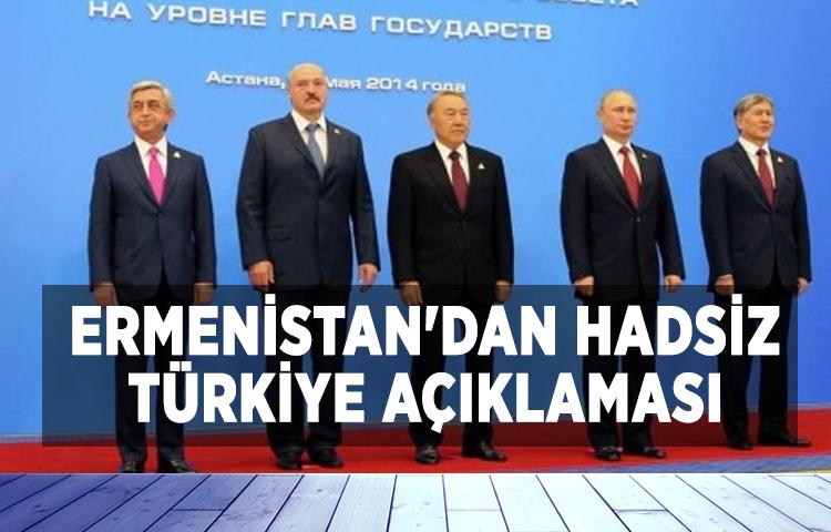 Ermenistan'dan hadsiz Türkiye açıklaması
