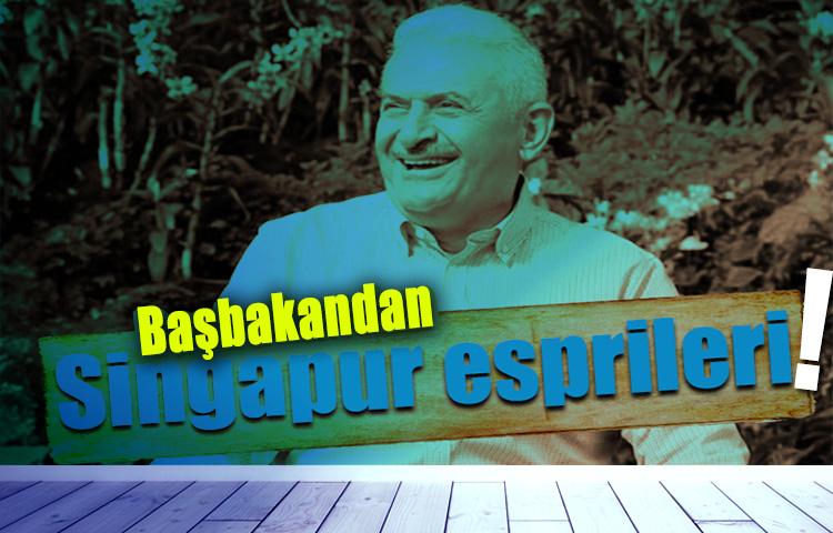 Başbakandan Singapur esprileri