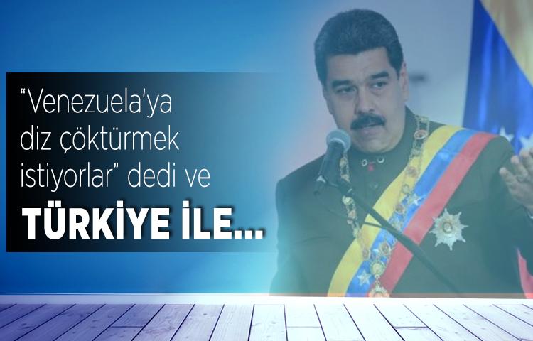 Maduro: Venezuela'ya diz çöktürmek istiyorlar