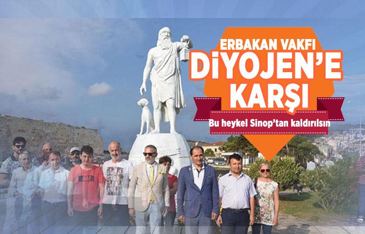 Erbakan Vakfı, Diyojen’e karşı: Bu heykel Sinop’tan kaldırılsın